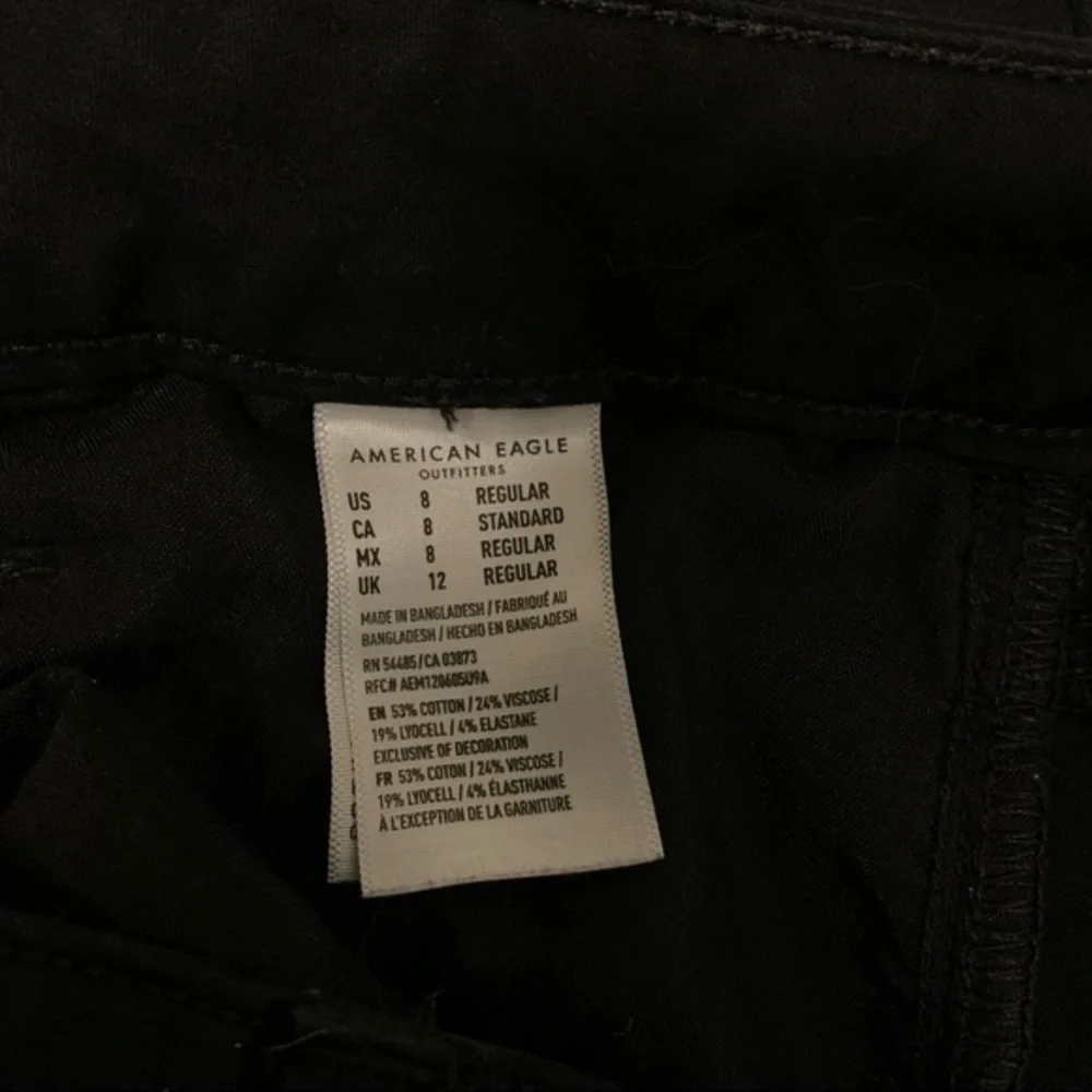 American Eagle Black Skinny Jeans Women's Jeans American Eagle Jeans 8R - Picture 7 of 7